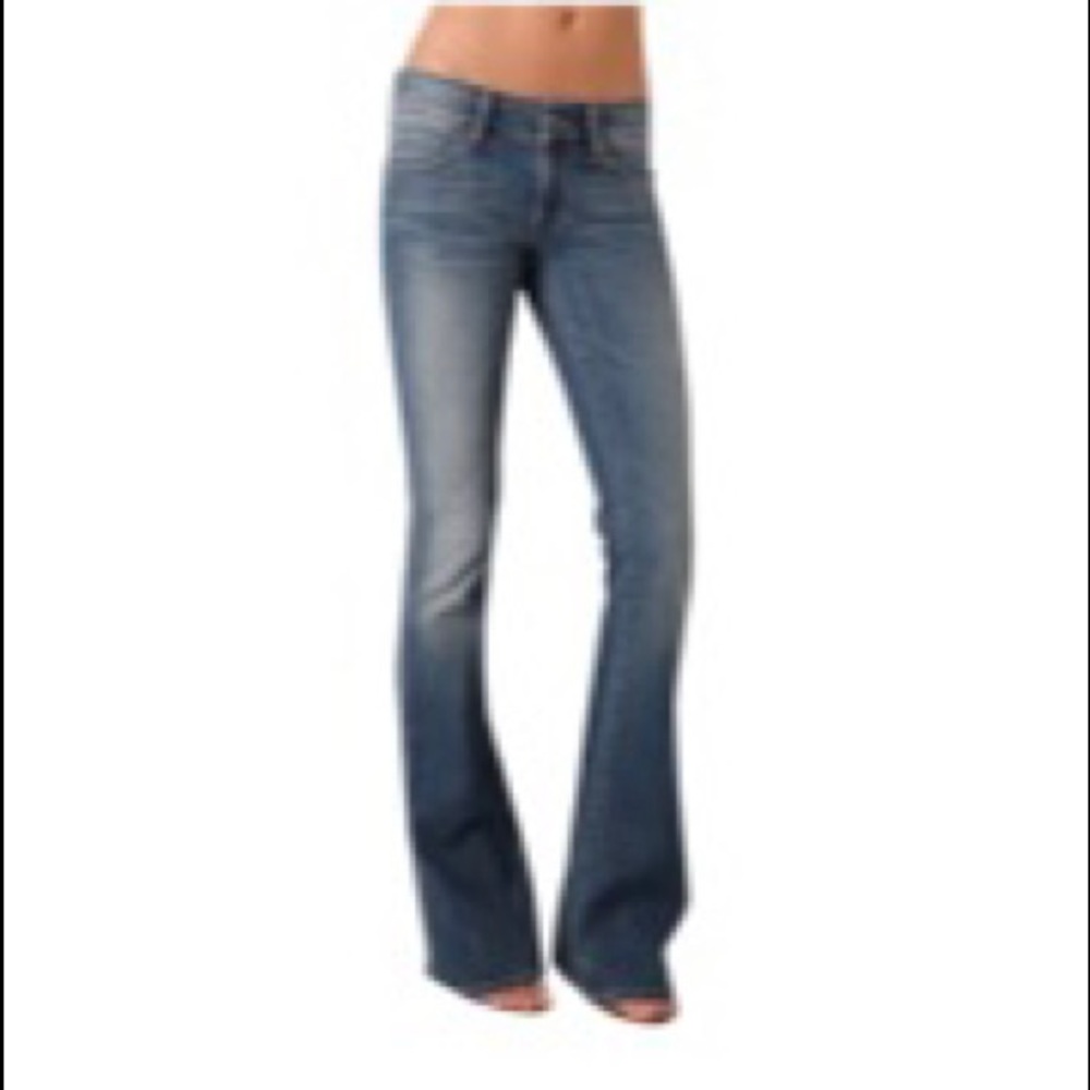 Vince distressed bootcut jeans